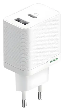 Oppo OSAB4CB4AE biały / Ładowarka / USB-A + USB-C / 45W