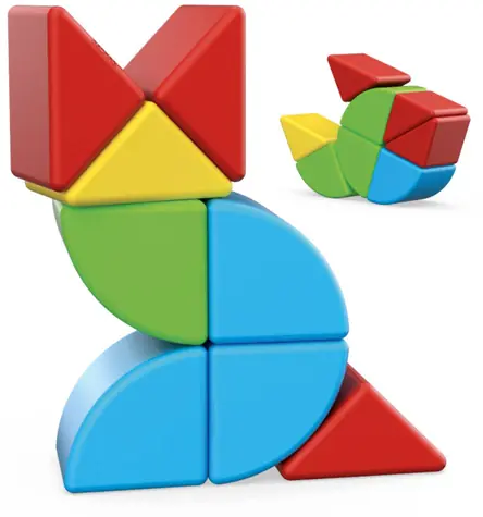 Zestaw magnetyczny Geomag Magicube Blocks / 24 elementy / od 12 miesięcy
