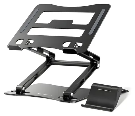 Wozinsky Podstawka pod laptopa i telefon czarna / Podstawka pod laptopa / 2w1