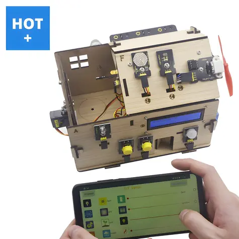Kit KEYESTUDIO SMART Home dla Arduino / Zestaw do budowy / STEAM / Zestaw czujników i modułów