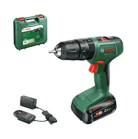 BOSCH EasyImpact 18V-38 Set / Wiertarko-wkrętarka udarowa akumulatorowa / 18 V