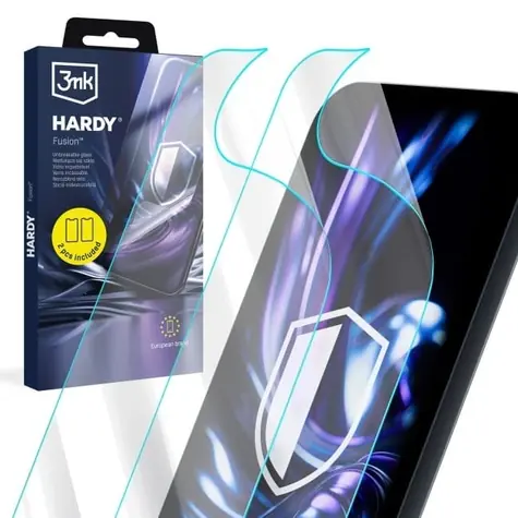 Szkło ochronne 3mk HARDY Fusion do Apple iPhone Duo / hybrydowe / niezniszczalne / 2 szt.