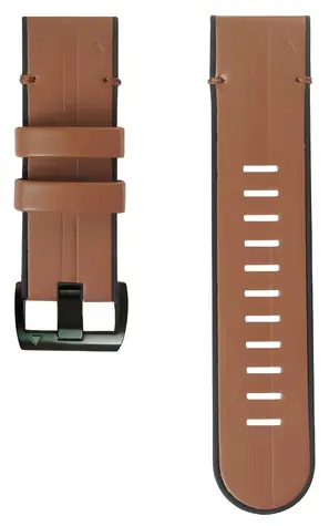 Pasek X-SITE do Garmin QuickFit 22mm jasnobrązowy / Pasek / Silikonowo-skórzany / 22 mm