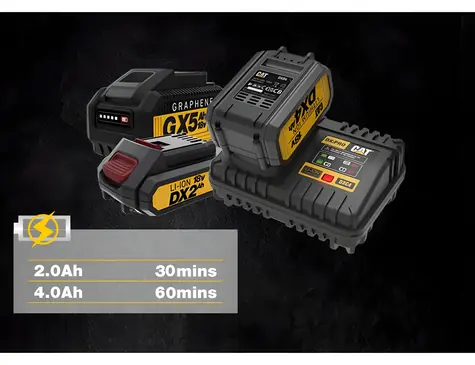 Ładowarka Caterpillar Quick Charger 18V czarna / Szybka ładowarka / Li- ION / 4 A