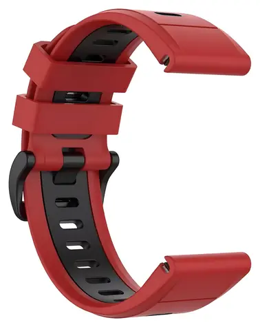 Pasek X-SITE do Garmin Quick Release 22 mm czerwono-czarny / Pasek / Silikon / 22 mm