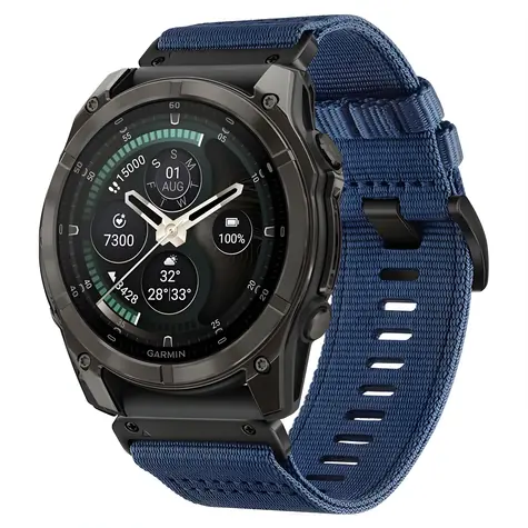 Pasek Tech-Protect Nylon Classic ciemnoniebieski / Pasek do Garmin Fenix