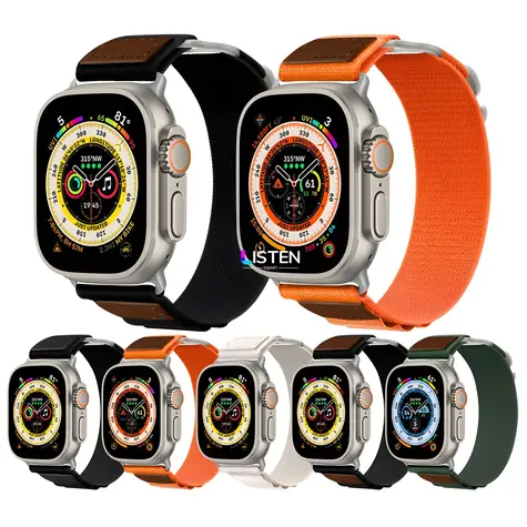 Pasek nylonowy X-SITE do Apple Watch 42/44/45/49 mm czarny / Pasek / Apple Watch / Nylon