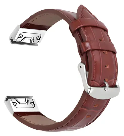 Pasek X-SITE do Garmin QuickFit 26 mm brązowy / Pasek / Skóra / 26 mm