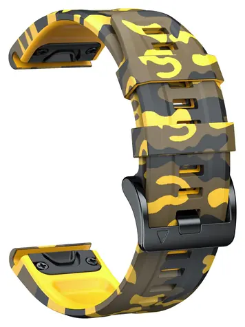 Pasek X-SITE do Garmin Forerunner 735XT / Pasek / 26 mm / żółty kamuflaż
