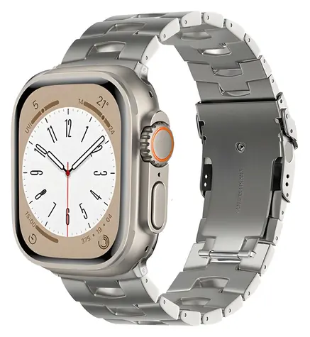 X-SITE Titan srebrny / Pasek do Apple Watch / 38/40/41 mm