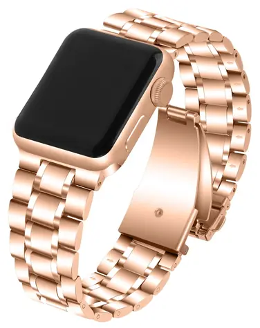 Pasek metalowy X-SITE Exquisite do zegarka Apple Watch 38/40/41 mm w kolorze różowego złota / Pasek / Apple Watch / Metal