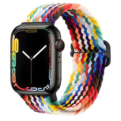 Pasek nylonowy X-SITE do Apple Watch 42/44/45/49 mm tęczowy / Pasek / Nylon
