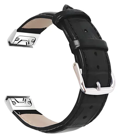 Pasek X-SITE do Garmin QuickFit 26 mm czarny / Pasek / Skóra / 26 mm