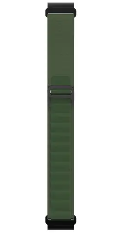 Pasek zamienny X-SITE do Garmin QuickFit Style 26 mm, zielony / Pasek / Tkany poliester / Stalowa klamra G / 26 mm