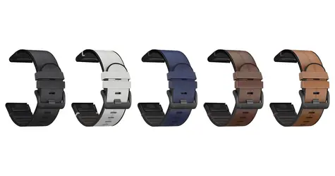Pasek X-SITE do Garmin QuickFit 22 mm szary / Pasek / Silikon / Skóra / 22 mm