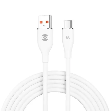 Kabel danych Forever USB-USB-C biały / 1m / 66w