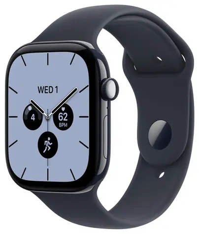 Apple Watch Series 12 GPS+Cellular 42 mm, koperta ceramiczna w kolorze granatowym, pasek sportowy w kolorze granatowym, rozmiar S/M / 130-180 mm