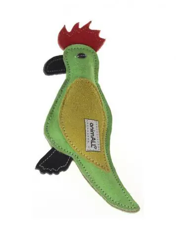 animALL Zabawka Papuga skóra kolorowa 22 cm