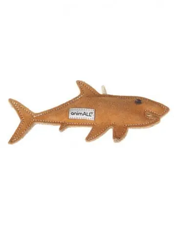 animALL Zabawka Baby shark naturalna skóra 22x10 cm