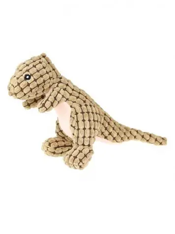 animALL Zabawka Piesek Dinozaur Pluszowy Jasnobrązowy 25 cm