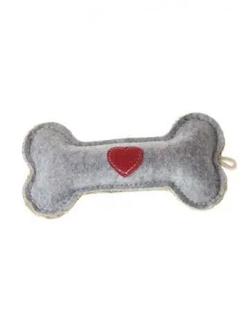 animALL Zabawka filcowa Kość 15,5x18 cm