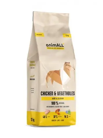 animALL Kurczak i warzywa 12 kg / granulat dla psa