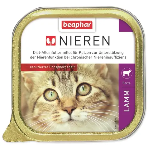 Beaphar Dieta nerkowa dla kotów z pasztetem jagnięcym 100g