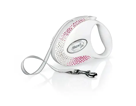 Smycz Flexi Glam Composition M 5m Pearl White / Smycz 