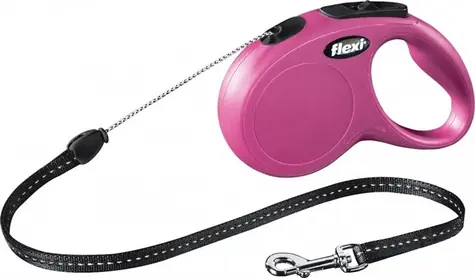 Lina Flexi Classic S 5m różowa / Smycz 