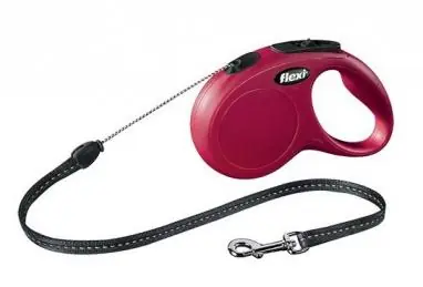 Kabel Flexi Classic S 8m czerwony / Smycz 