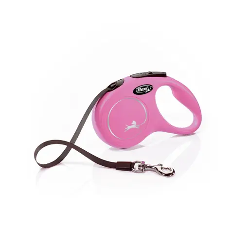 Pasek Flexi Classic S 5m różowy / Smycz 