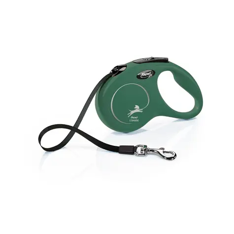 Pasek Flexi Classic S 5m oliwkowo-zielony / Smycz 