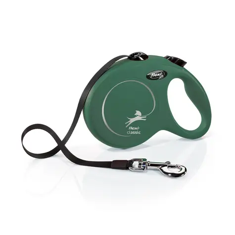Pasek Flexi Classic L 5m oliwkowo-zielony / Smycz 