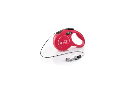 Lina Flexi Cat XS 3M czerwona / Smycz 