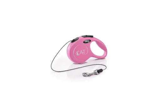 Lina Flexi Cat XS 3M różowa / Smycz 
