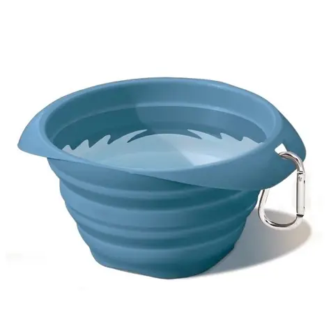 Miska dla psa Kurgo® Collaps-a-Bowl, niebieska, 710 ml