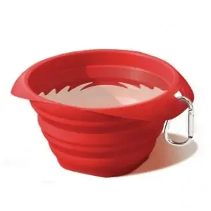 Miska dla psa Kurgo® Collaps-a-Bowl czerwona 710 ml