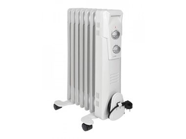 Clatronic RA 3735 biały / Chłodnica olejowa / 7 żeberek / do 1500W / 3 stopnie grzania 