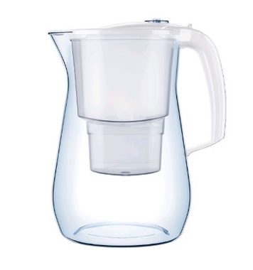 AQUAPHOR Onyx 4,2 l biały + 3x filtr / Czajnik filtrowany / do 200 l / filtr: B100-25 Mg+