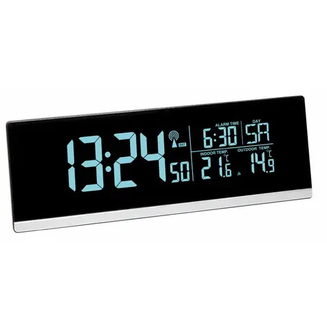 TFA 60.2548.01 - Budzik sterowany radiowo z kolorowym wyświetlaczem i wyjściem USB