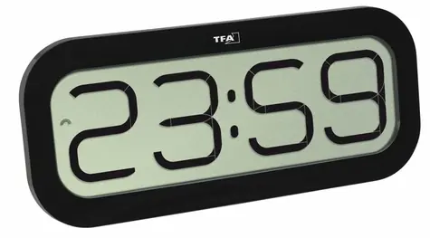 TFA 60.4514.01 - BimBam Zegar sterowany radiowo z melodią czarną