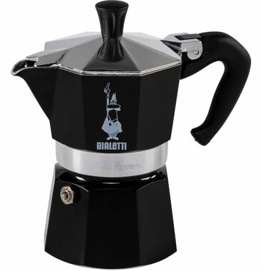 Bialetti Moka Express dzbanek do mokki na 3 filiżanki 150 ml czarny 