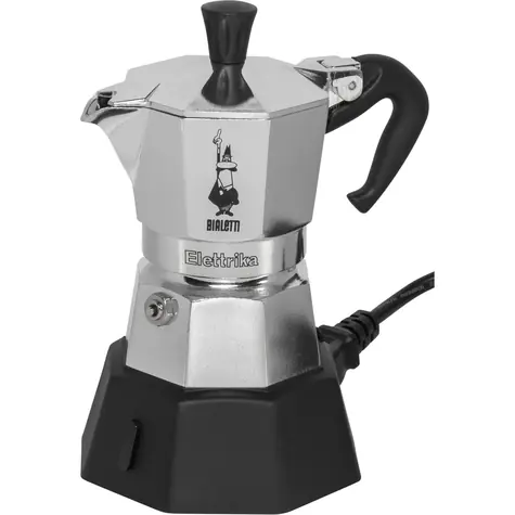 Bialetti Moka Elettrika elektryczny dzbanek do moki na 2 filiżanki 90 ml srebrny