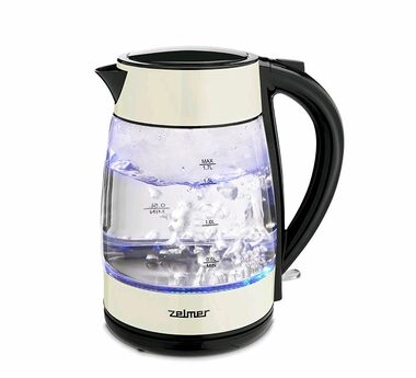 Zelmer ZCK8011I czarno-beżowy / Szybkowar / 2200 W / 1,7L / szkło / światło LED
