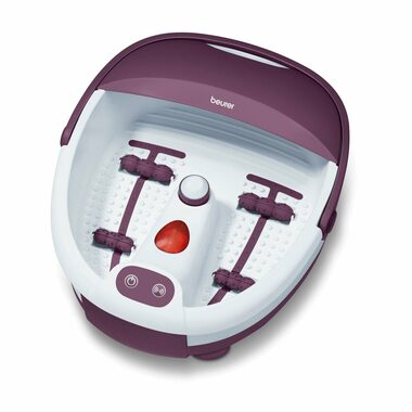 BEURER FB 21 biało-fioletowy / wanna do masażu stóp / 60W / Podgrzewanie wody / masaż wibracyjny i bąbelkowy