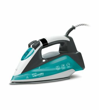 Polti Vaporella Quick & Slide QS220 czarno-zielony / Żelazko parowe / 2400W / 350 ml / para 40g-min / uderzenie pary 250g