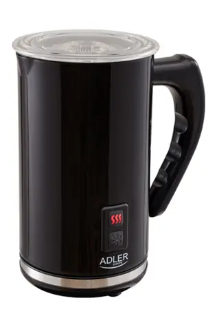 Adler AD 4478 czarny / Spieniacz i podgrzewacz do mleka / 500W