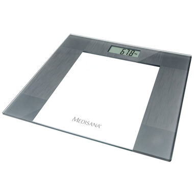 Medisana PS 400 szaro-biała / cyfrowa waga osobowa / wyświetlacz LED / nośność do 150 kg / szkło bezpieczne / sprzedaż ostateczna