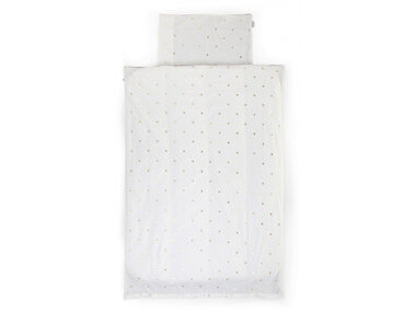 Childhome Pościel dziecięca 2-częściowa Jersey Gold Dots / łóżeczka 120x60 cm i 140x70 cm