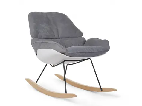 Childhome Fotel bujany Biały Szary / 101 x 69 x 79 cm